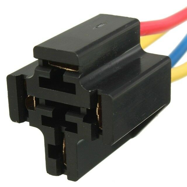 4 PIN CLOSED RELAY PRE WIRED SOCKET HOLDER BASE 12V DC 20 30 40 AMP x 5