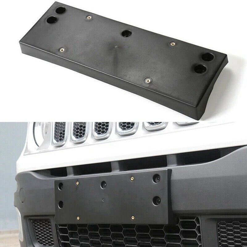 Car Front Bumper 4WD License Plate Bracket Holder Cover for Jeep Renegade 20H8A9