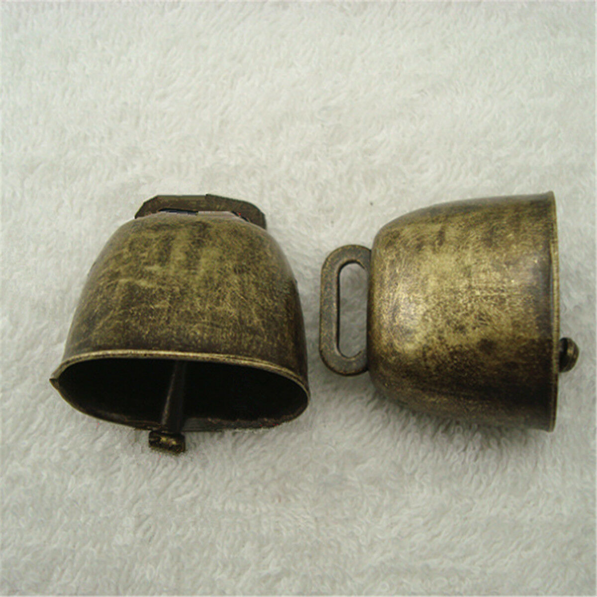 2PCS Cow Horse Sheep Grazing Copper Bells Cattle Farm Animal Copper Loud Bell