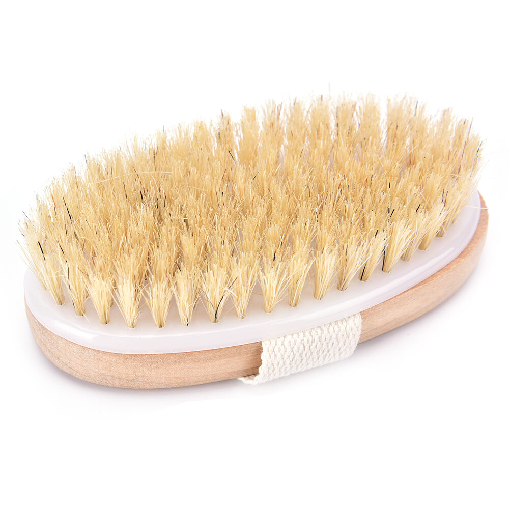 New 1pc dry skin body natural bristle brush soft spa brush bath massager home BD