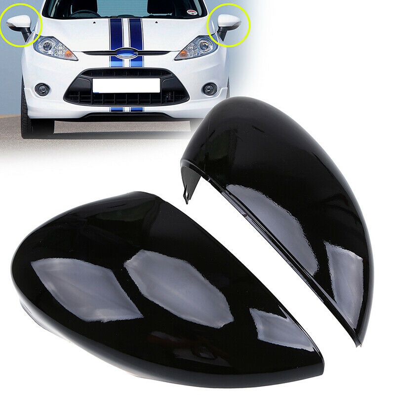 2Pcs Rear View Mirror Cover For Ford Fiesta Sedan W/ SIGNAL LAMP 2011-2017