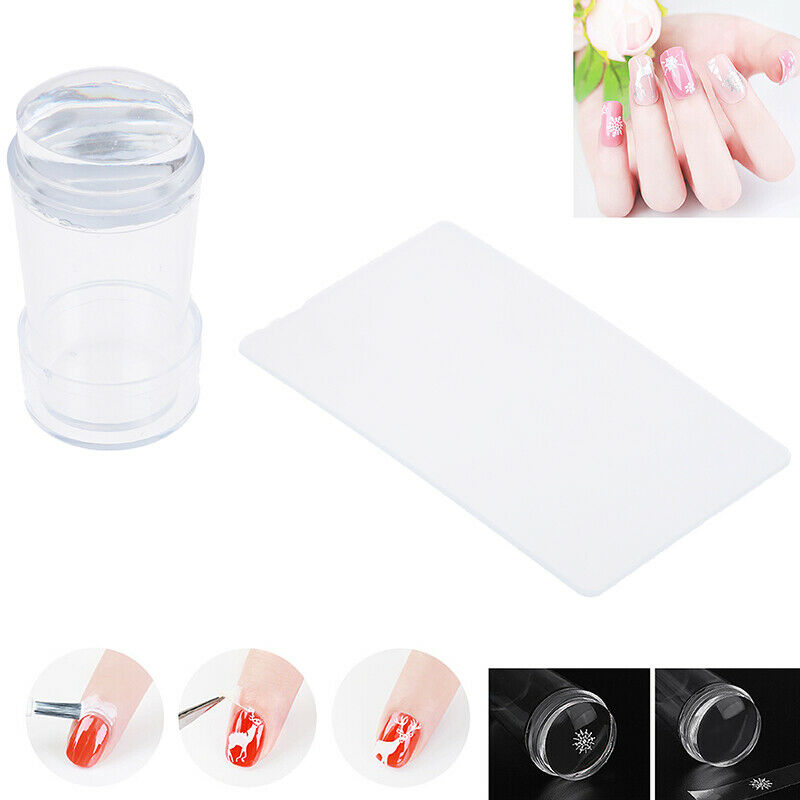 2Pcs Nail Art Stamper Scraper Image Plate Manicure Print Tools Print Tool DIY.DD