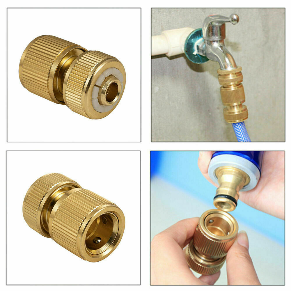1/2" Brass Garden lawn Water Hose pipe fitting Connector tap adaptor 12mm AU
