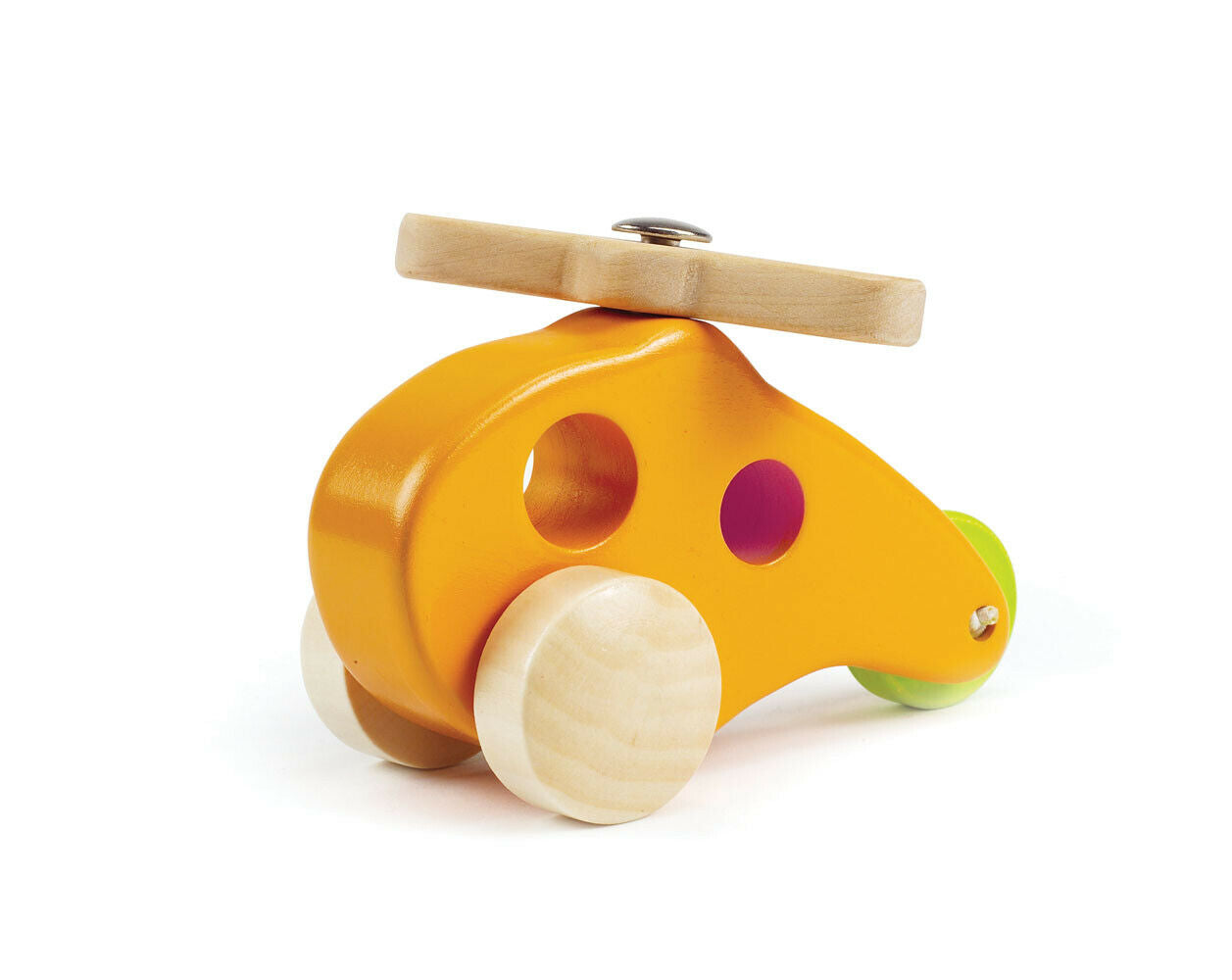 E0051 HAPE Little Copter Wood Orange [Early Explorer] Baby Toddler Children 10M+