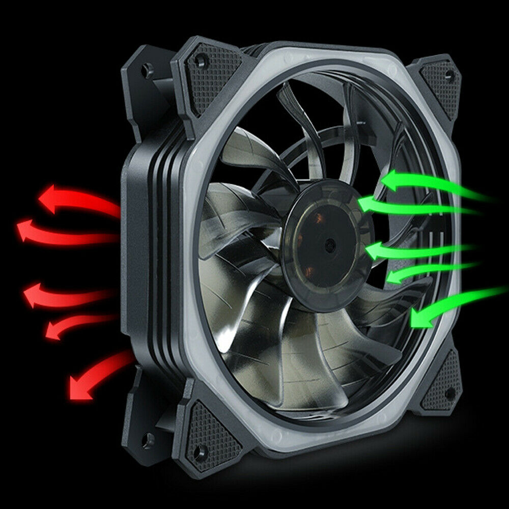Cube Fan Computer Power Supply Fan Aurora Lamp Chassis 12v Power Multi-Colours!