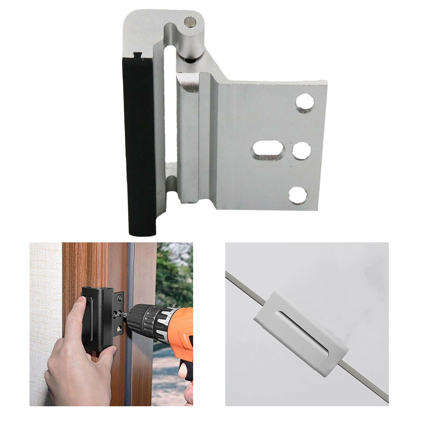 Home Security Door Lock Inside,Childproof Door Reinforcement Lock for Office