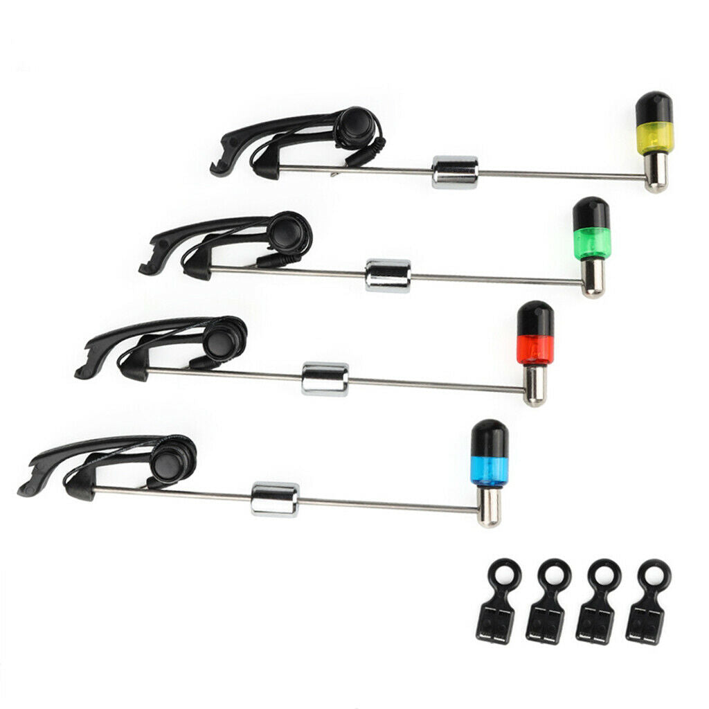 Carp Fishing Chain Hanger LED Indicator 4Pcs Alarm Fishing Tackle