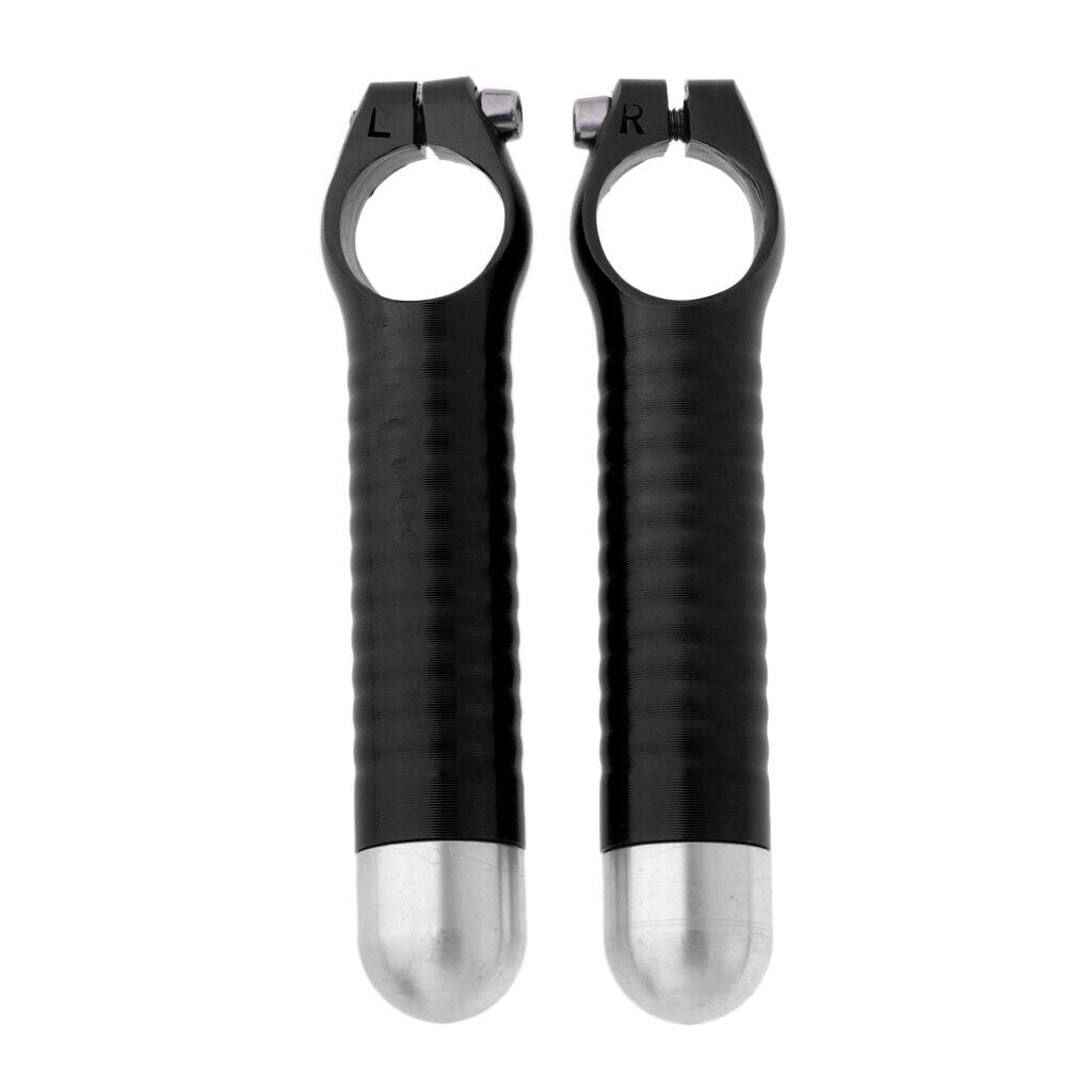 1 Pair Bicycle Handlebar Bar End Grips for MTB Mountain Bike Cycling Black
