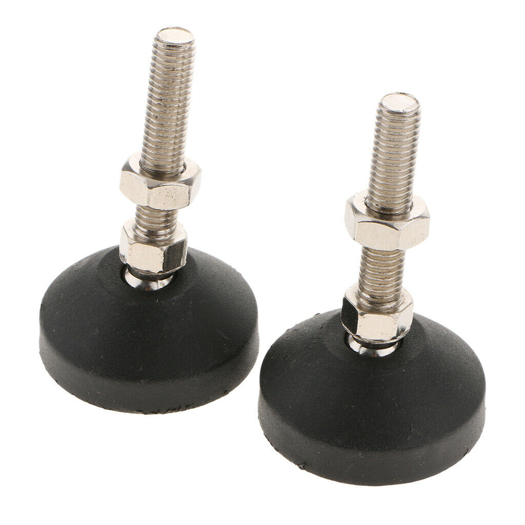 4x Carbon Steel Adjustable Furniture Leveler Leveling Feet 50mm 50-M10x50mm