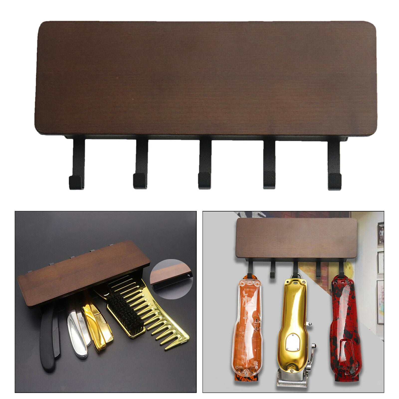 Hair Clipper Storage Rack Tray Holder Tool for Barber Trimmer Combs Salon