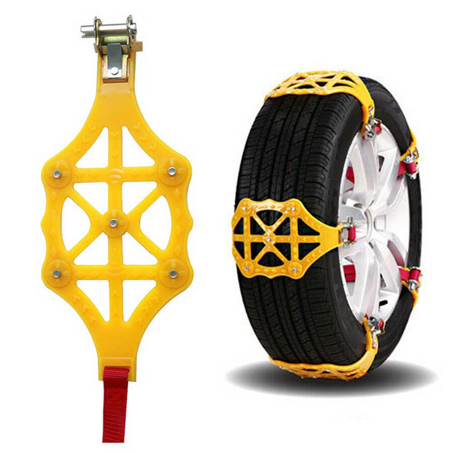 4pcs Car Truck Van Snow Tire Antiskid Chains tendon Wheel Antiskid Snow Chain