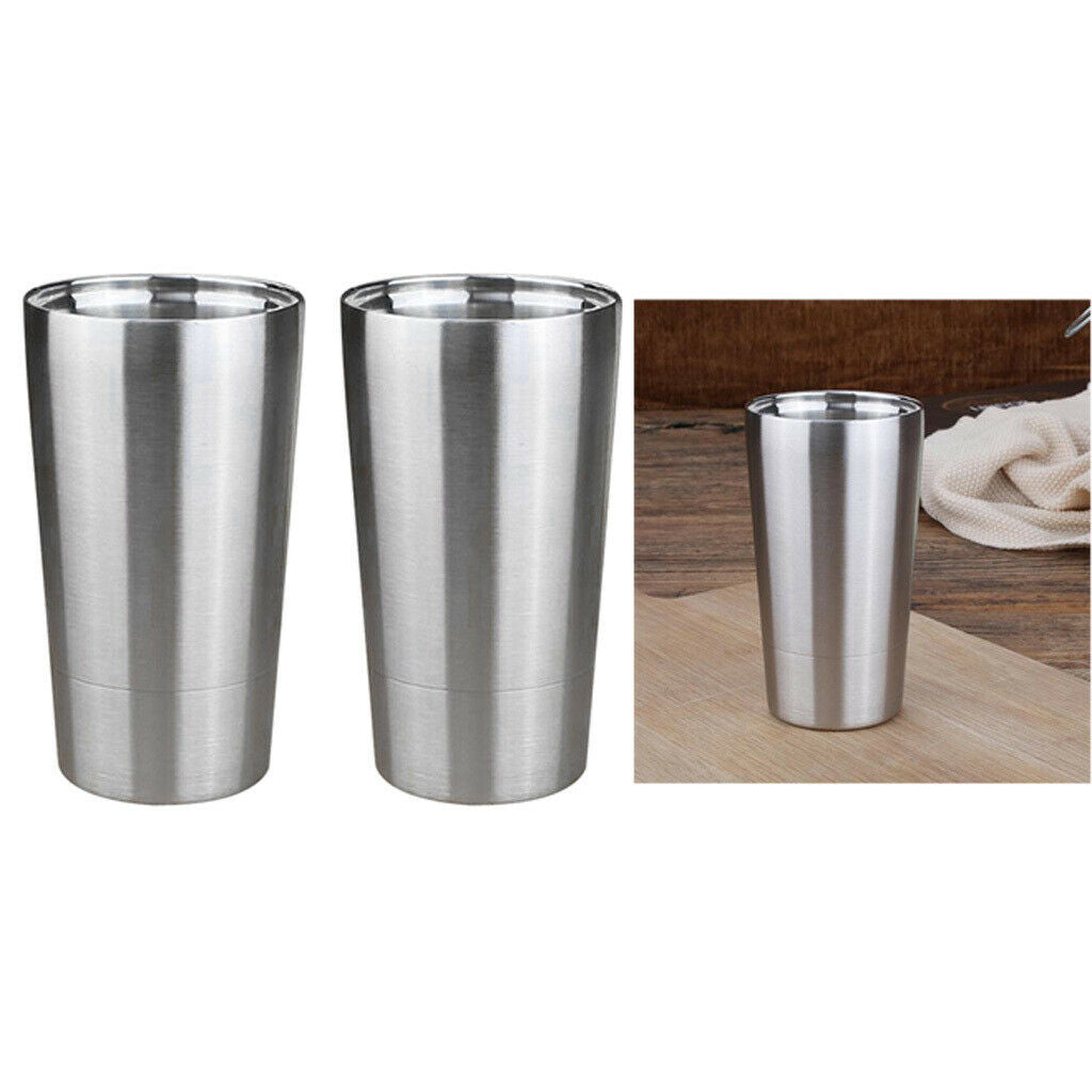 2 Pieces High Quality Tumbler 12oz Stainless Steel Vacuum Insulated Travel Mugs
