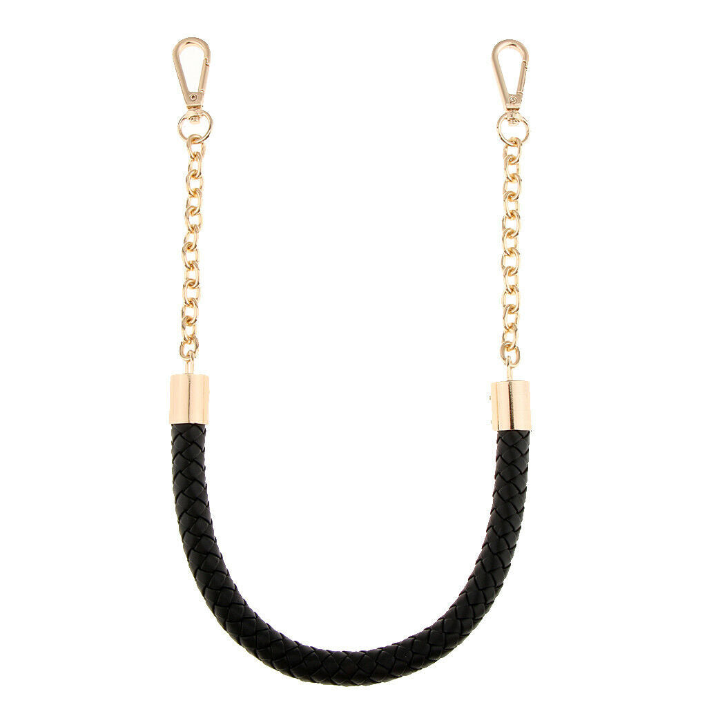 2pcs 60cm PU Leather Braided Bag Strap Replacement Handbag Bag Chain Bag