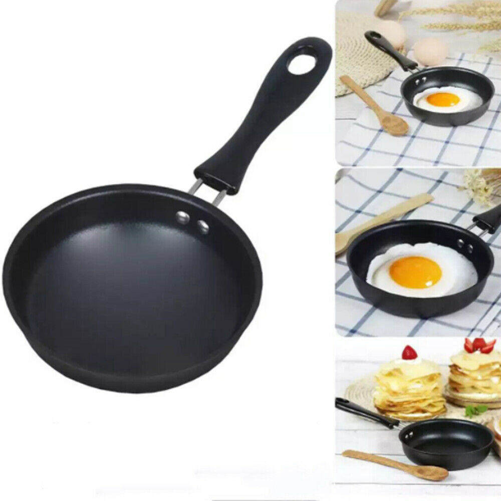 Mini Frying Pan 12cm Egg Omelet Pancake Non Stick Fryer Pot Portable for Camping
