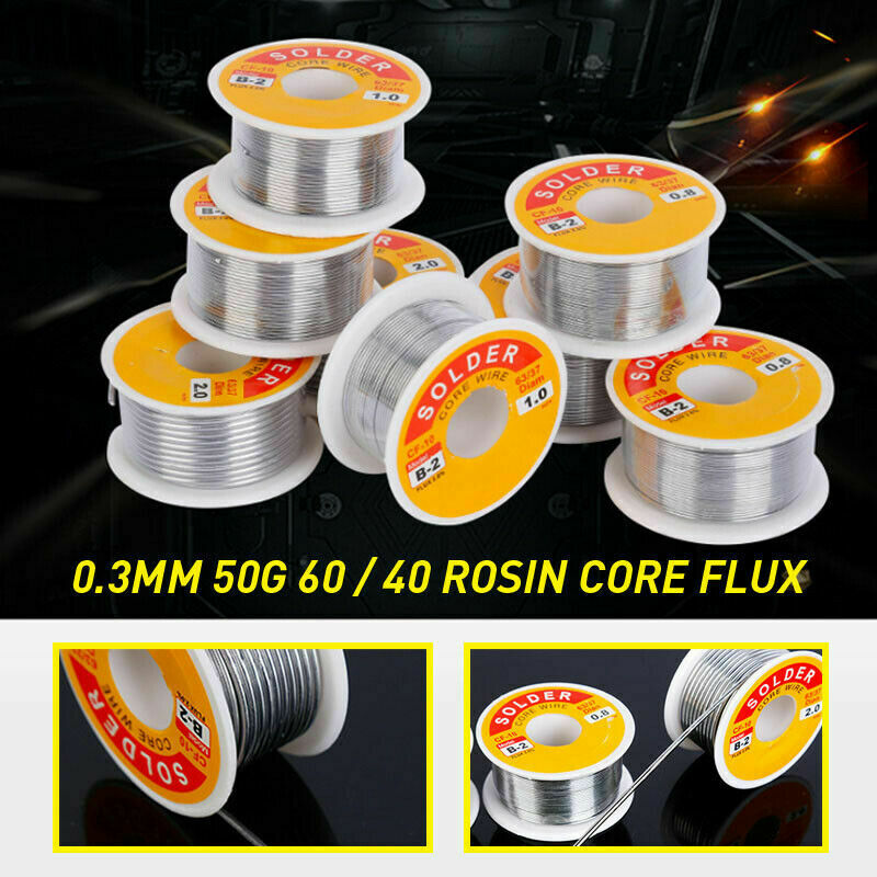 50g 0.3mm Tin Rosin Lead Core Roll Solder Soldering Wire for Repair Divine New
