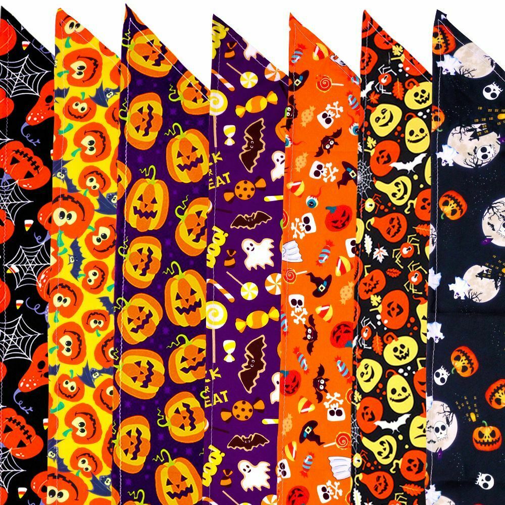 Bib Pet Collars Halloween Style Dog Scarf Pet Bandanas Cat Neck Scarf