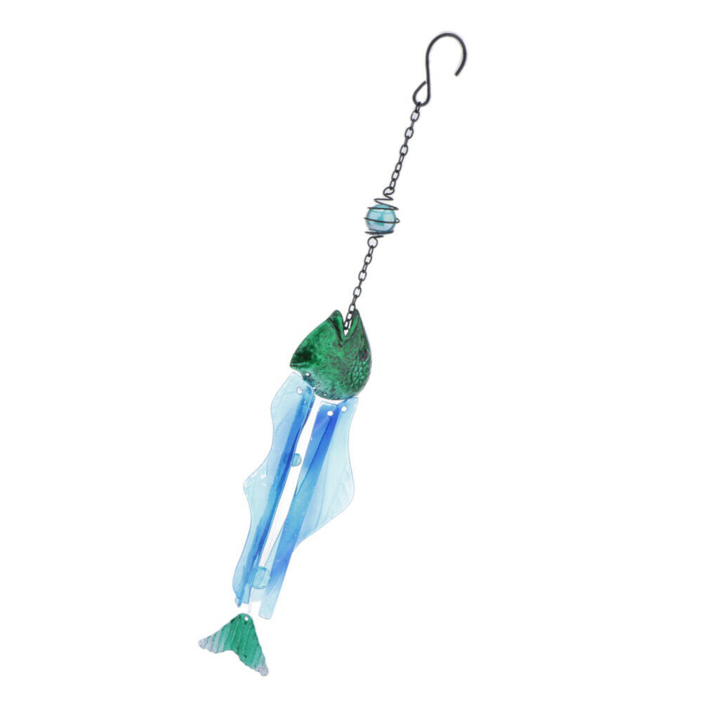 Wind Chimes Hanging Fish Ornament Home Outdoor Garden Yard Decor Suitable for