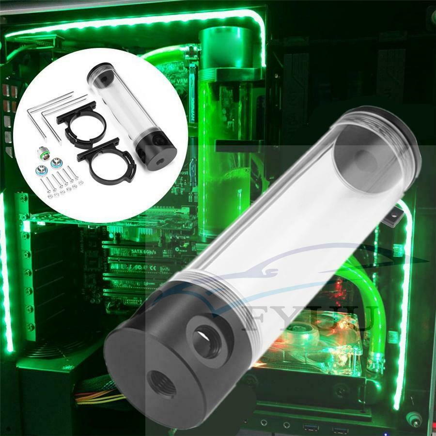 PC Water Pump Tank Computer Water Cooling Reservoir Tank Radiator Cylinder Water