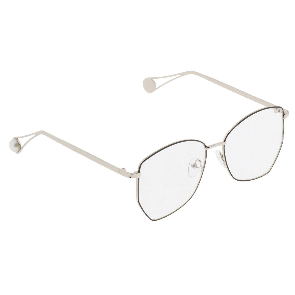 Retro Metal Frames Glasses Spectacle Frames Visual Aid Clear With