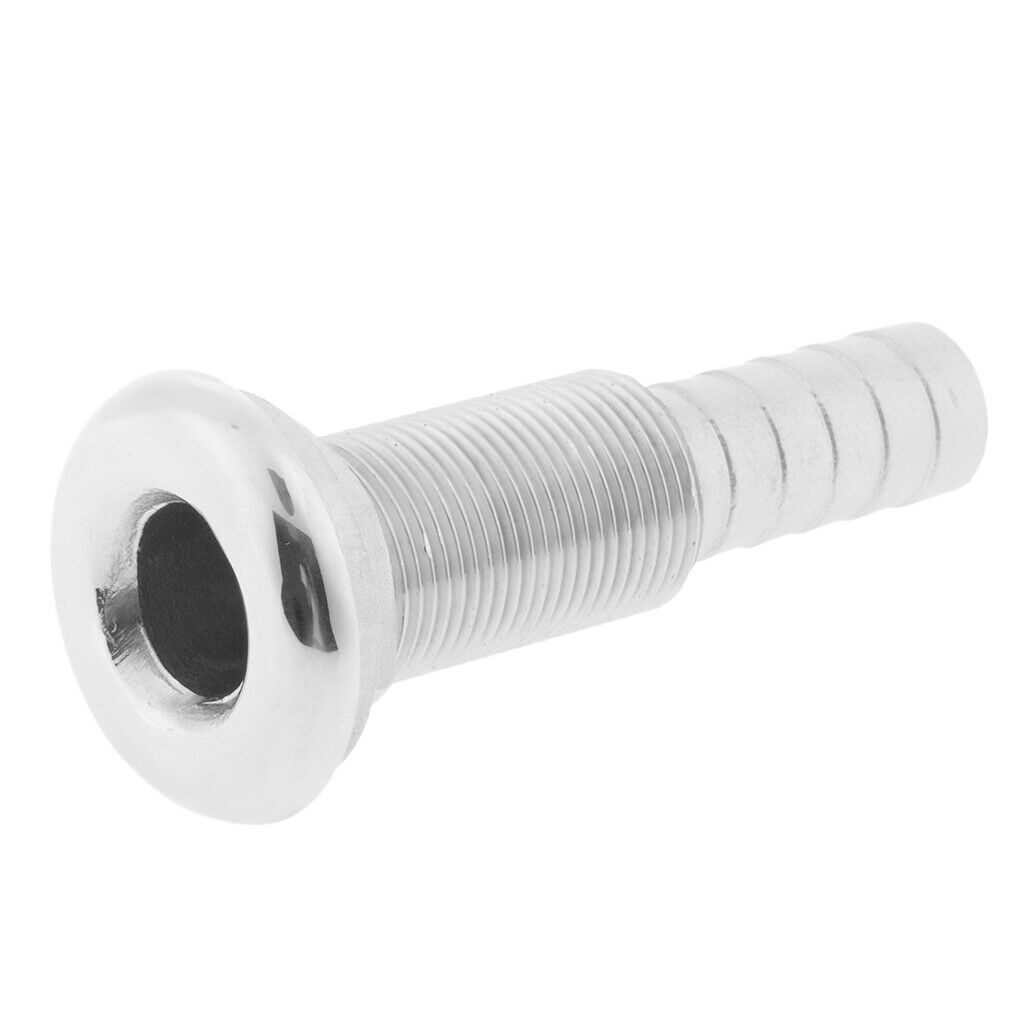 3/4" Boat Thru Hull Fitting Marine Grade 316 Stainless Steel Hardware