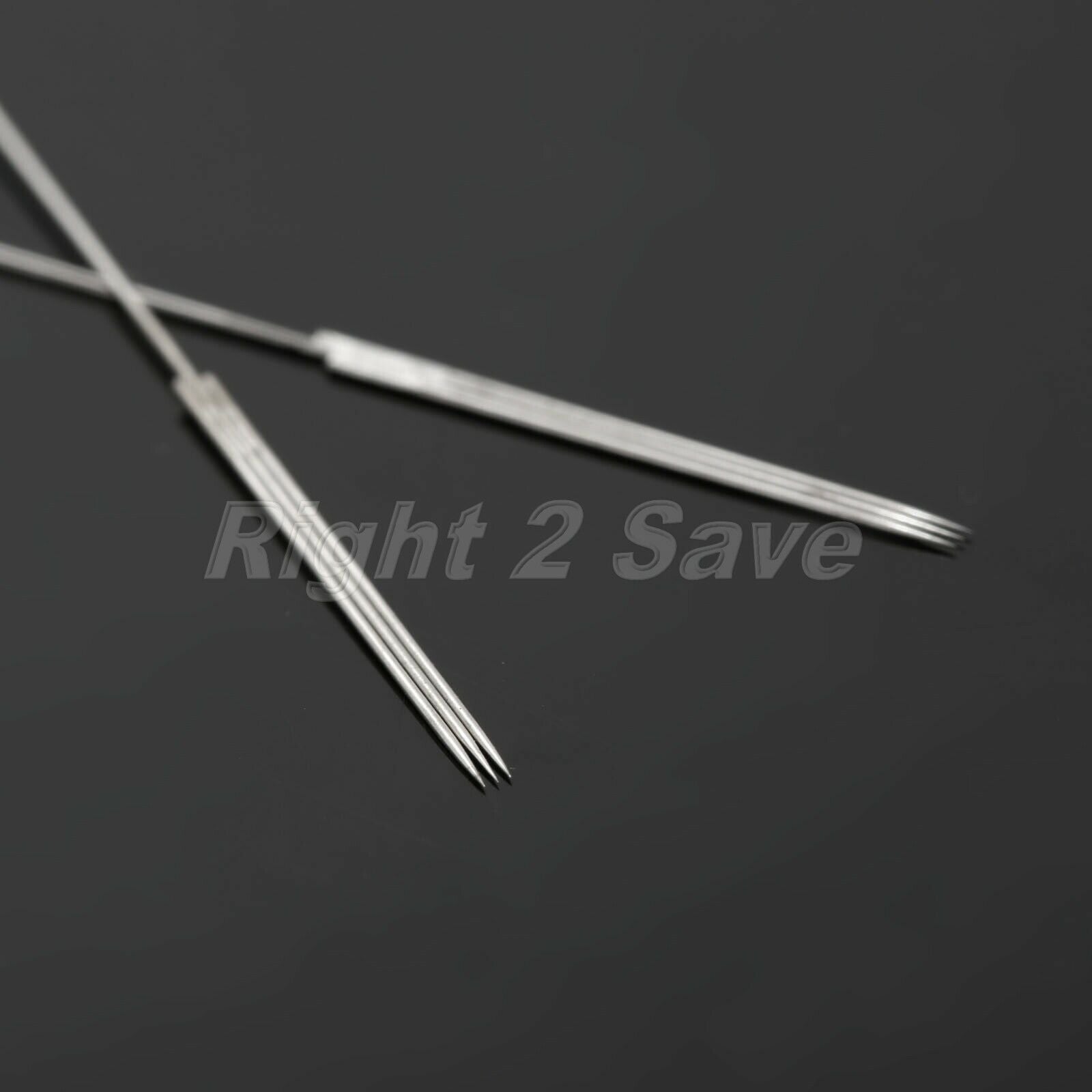 100pcs 3F Eyebrow Tattoo Needles Permanent Makeup Medical Grade Stainless Steel