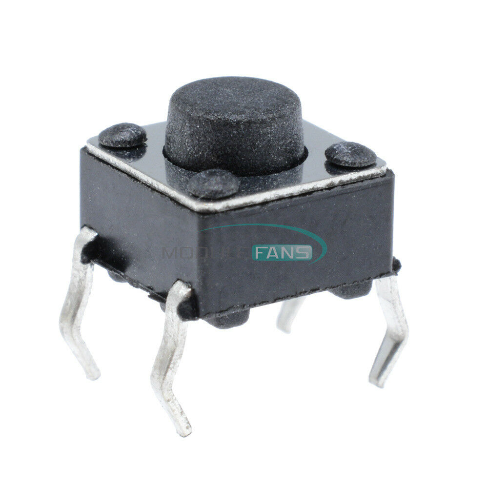 100Pcs 4Pin Tact Switches 6 X 6 X 5mm Tactile Touch Push Button Switch New
