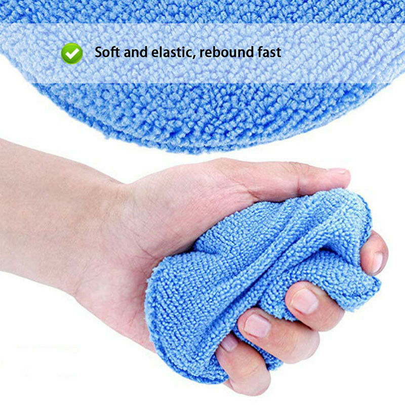 Microfiber Wax Applicator Pad 5" Ultra soft with Finger Pocket Polish for .l8