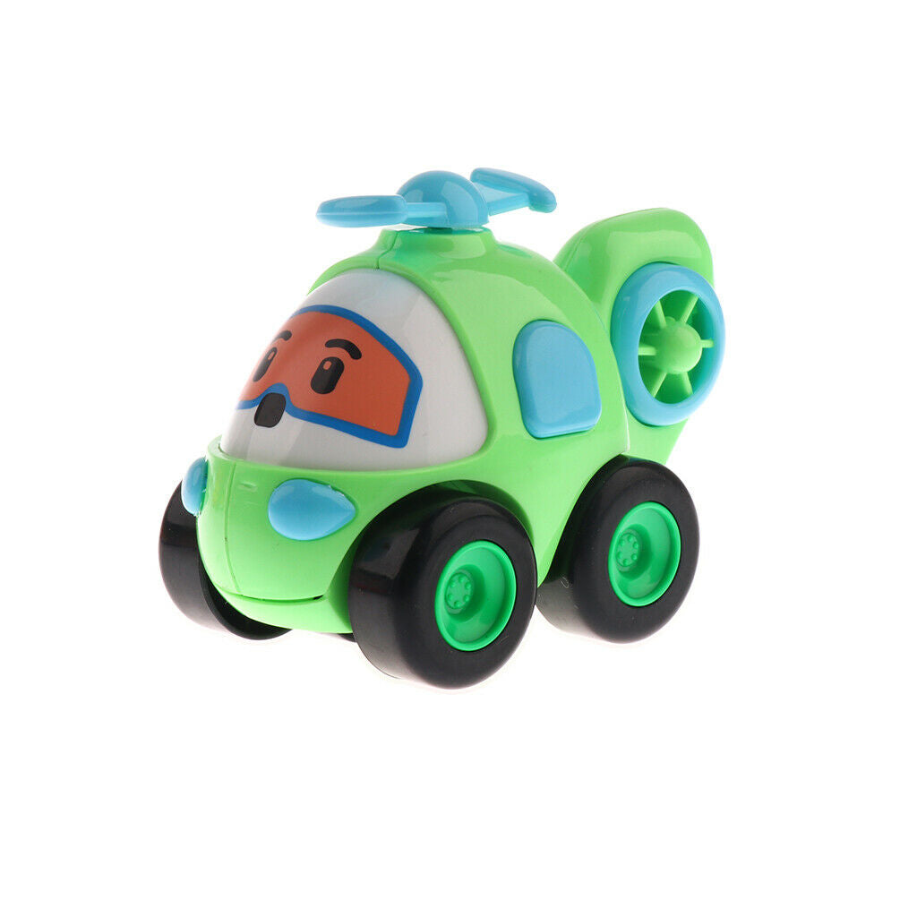 Kids Vehicle Play Set Push and Go Cartoon Car Inertia Toys for Baby Toddler