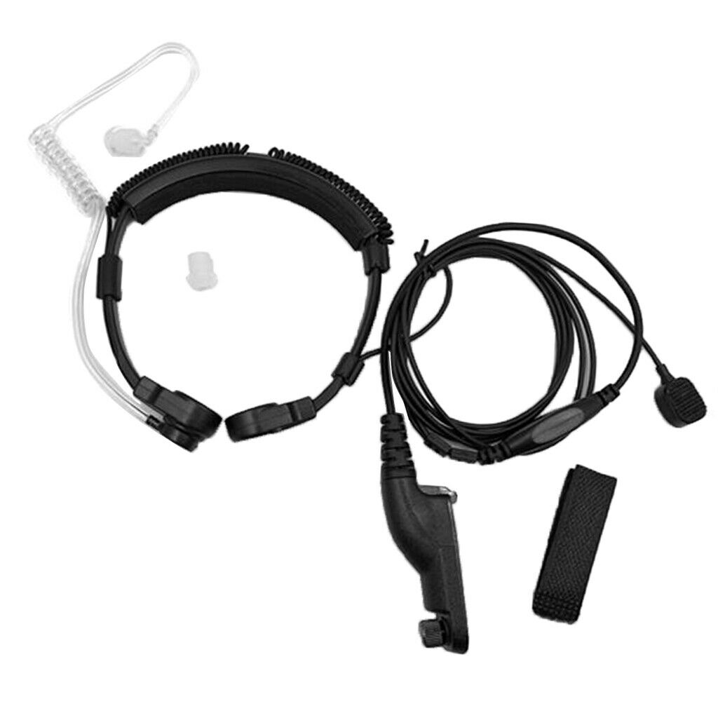 Throat Mic Earpiece for   Multiple Pin Two Way Radio Walkie Talkie