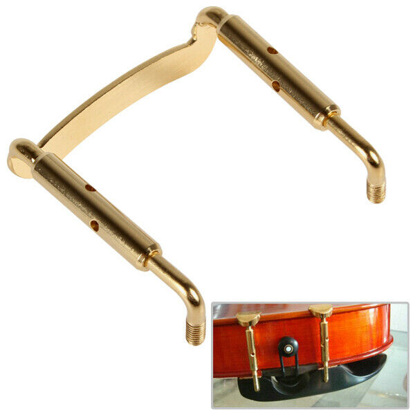 1pcs Newest Acoustic Golden Metal Chin Rest Screw Clamp for 4/4 Violin Parts