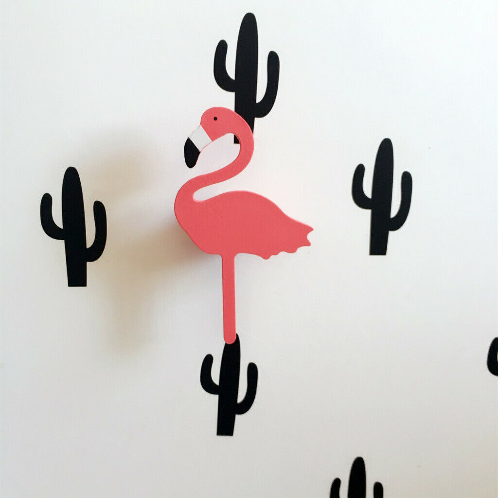 Cute Red Flamingo Hanger Clothes Hook Holder Childrens Kids Room Wall Decor