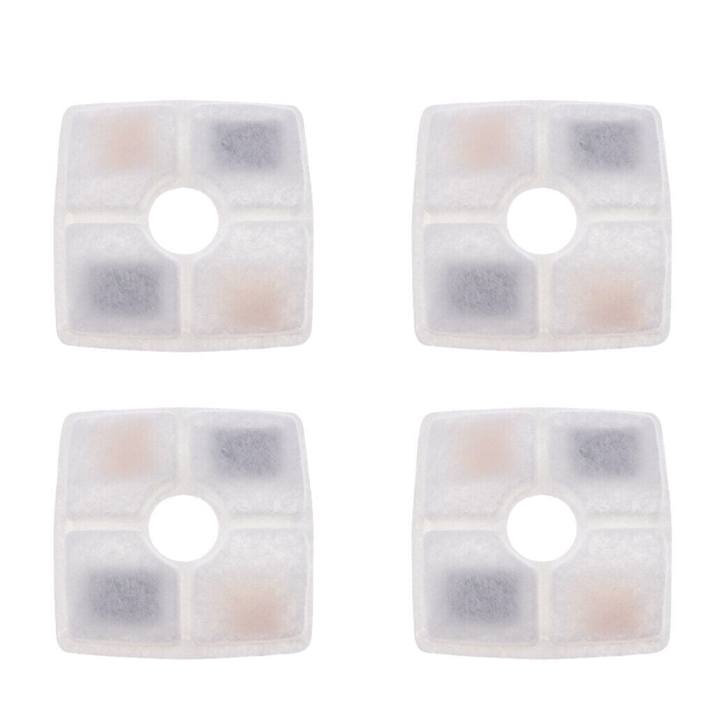 4 X Pet Replacement Filters Activated Carbon Filter for Pet Water Fountain