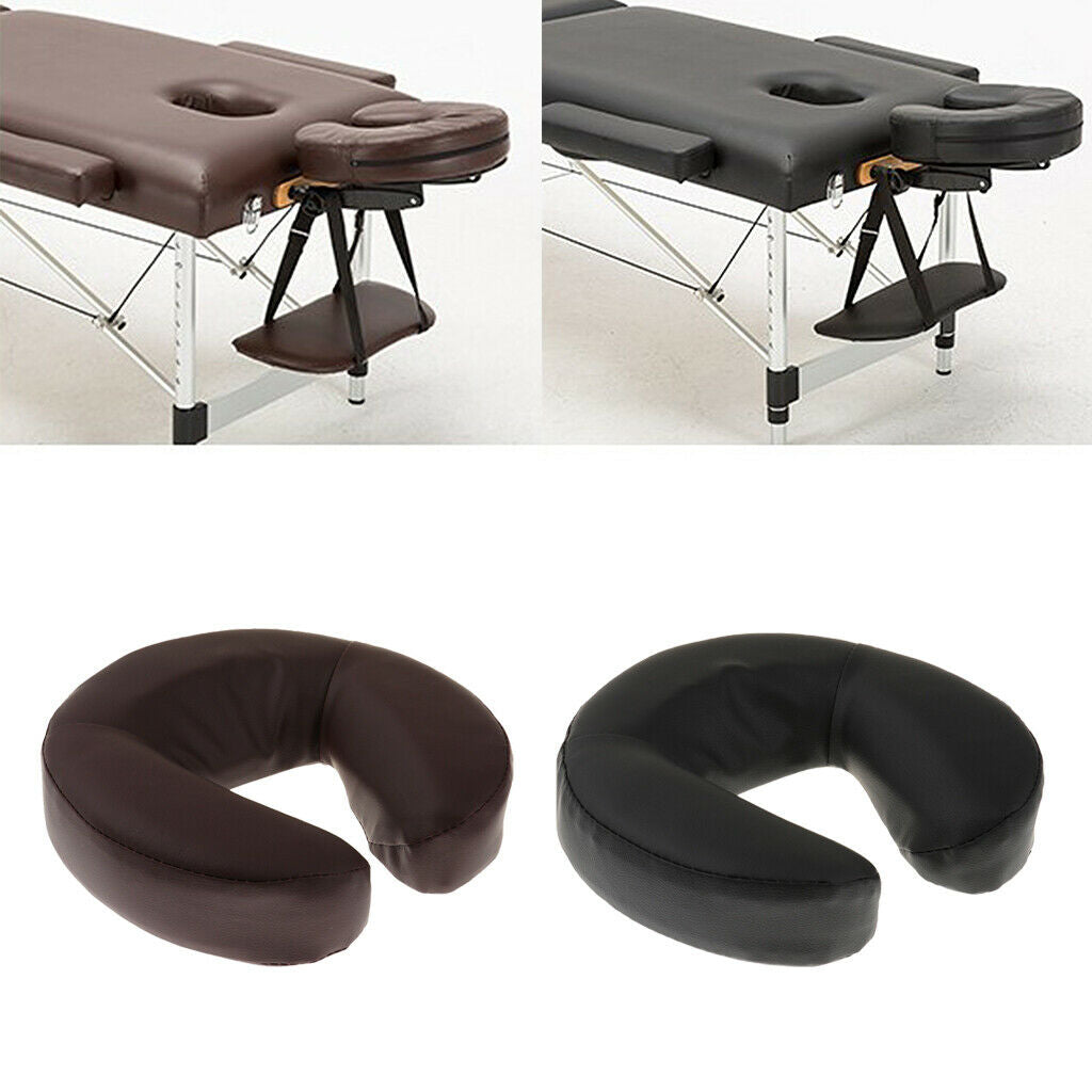 2 Pieces Massage Face Cradle Pillow, Foam Face Down Cradle Cushion U Shaped,
