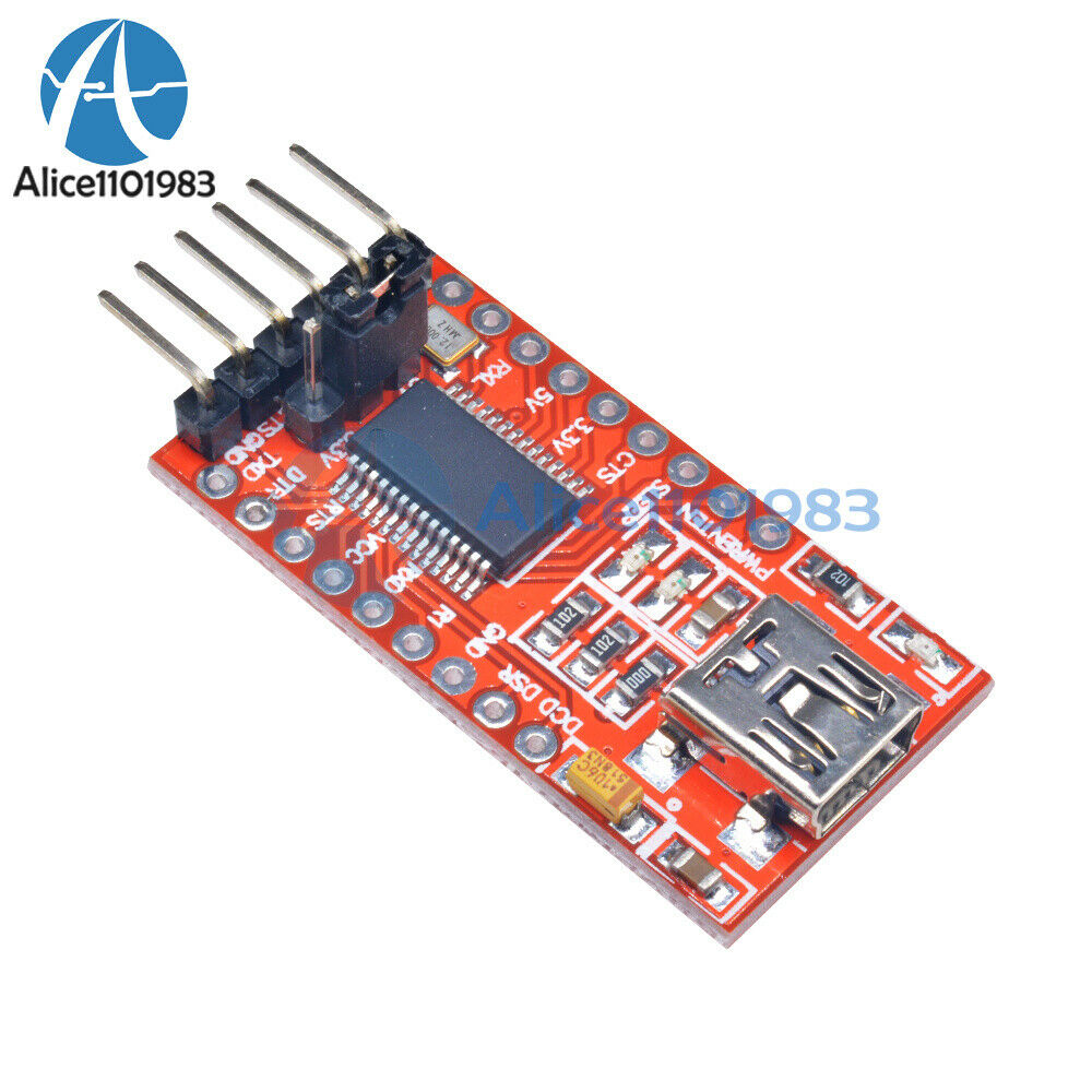 2pcs FT232RL FTDI Serials Adapter Module Mini Port Arduino USB to TTL 3.3V 5.5V