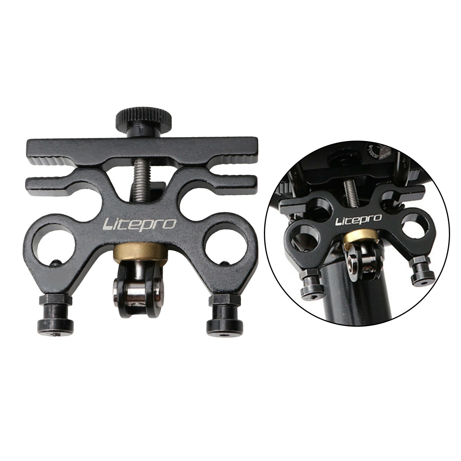 Folding Bicycle Quick Release Pedal Holder Bracket Adapter Rack For Brompton