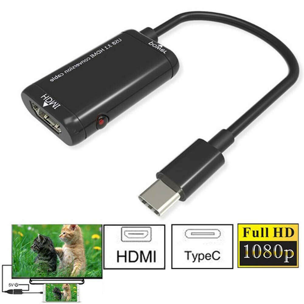 USB 3.1 Type C To HDMI Cable TV Adapter For Smart Mobile Phones Converter Cable!