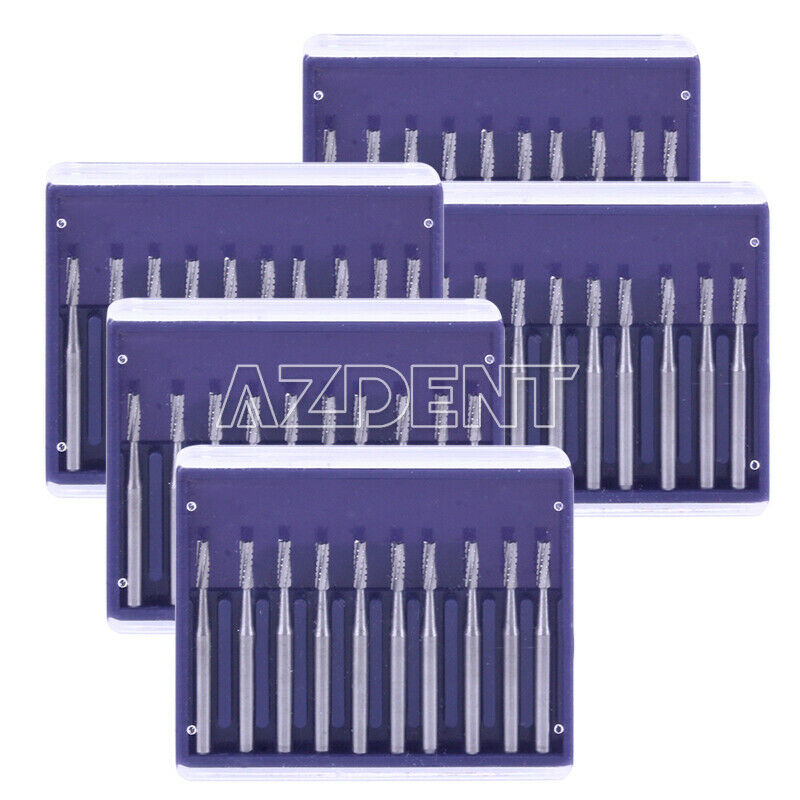 5x Dental FG558 Burs Drills Carbide Tungsten Steel 50PC