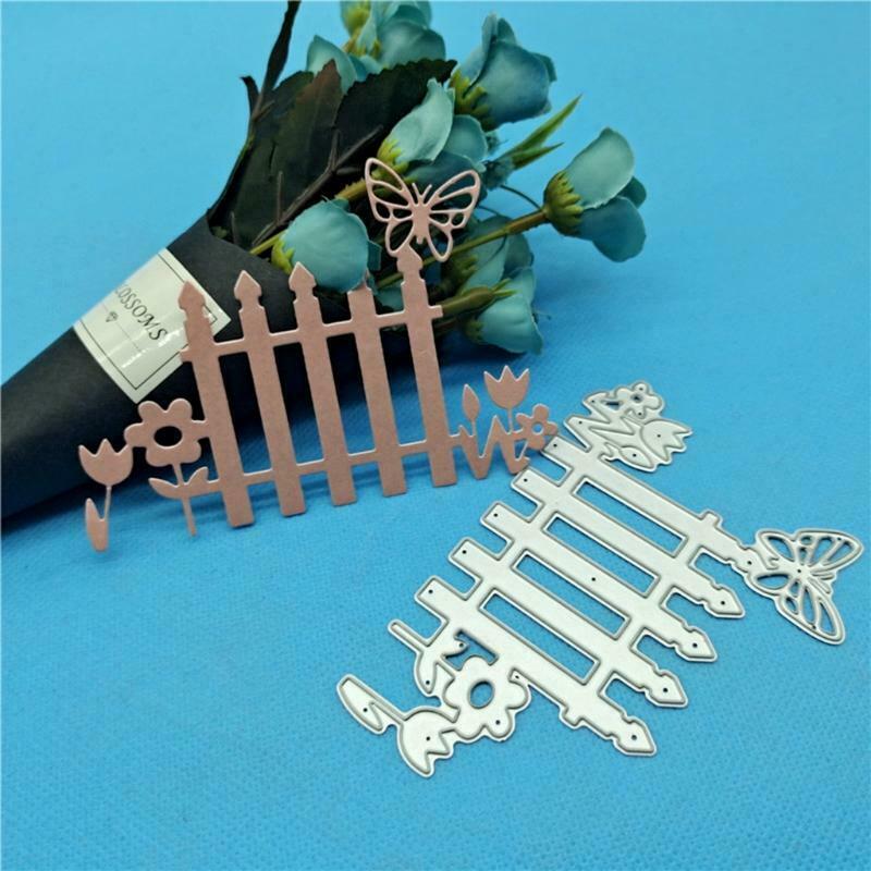 Butterfly Fence Metal Cutting Dies Stencil DIY Scrapbooking Album Paper Template