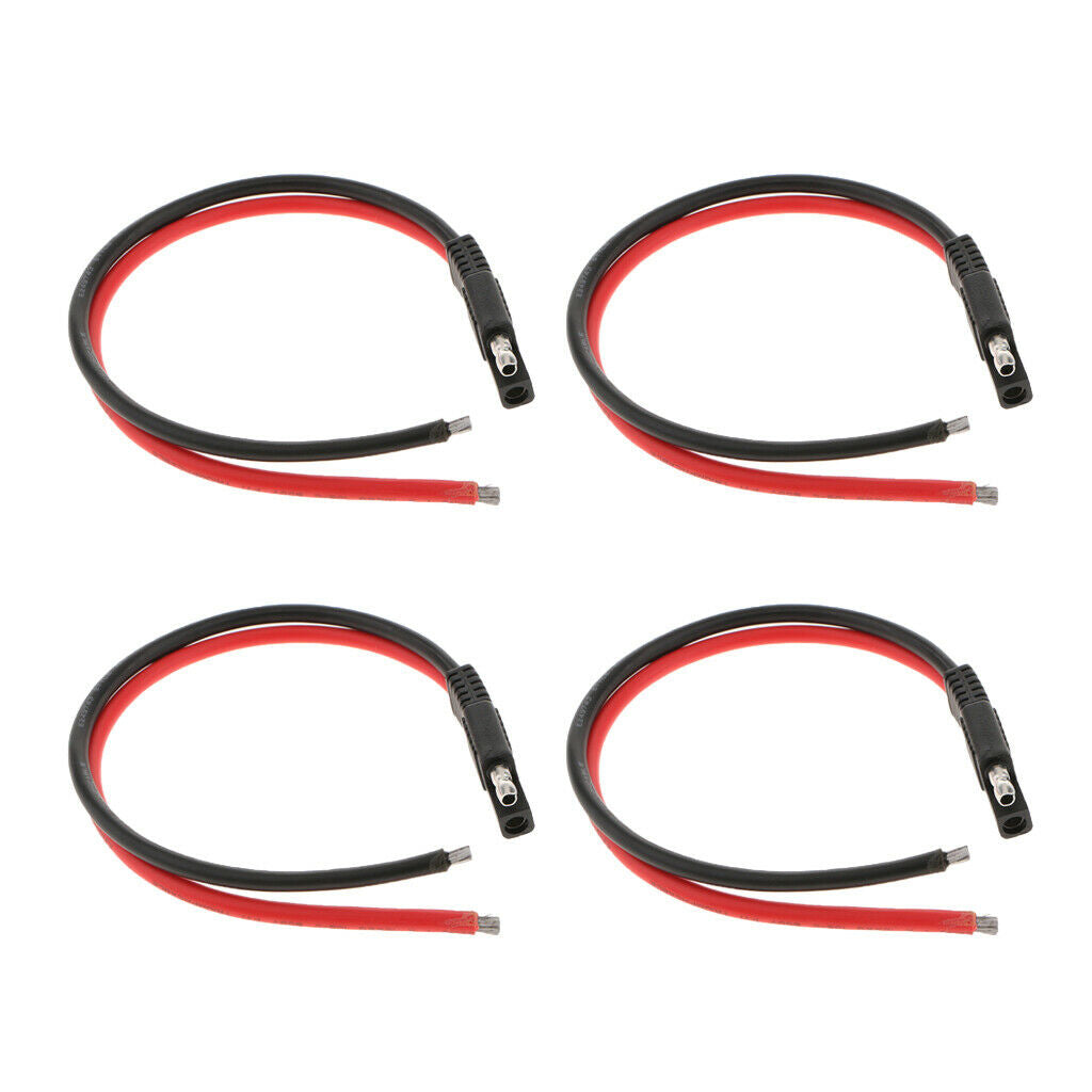 4Pieces 10AWG SAE Harness Extension Connector For Car Motor Solar Batteries
