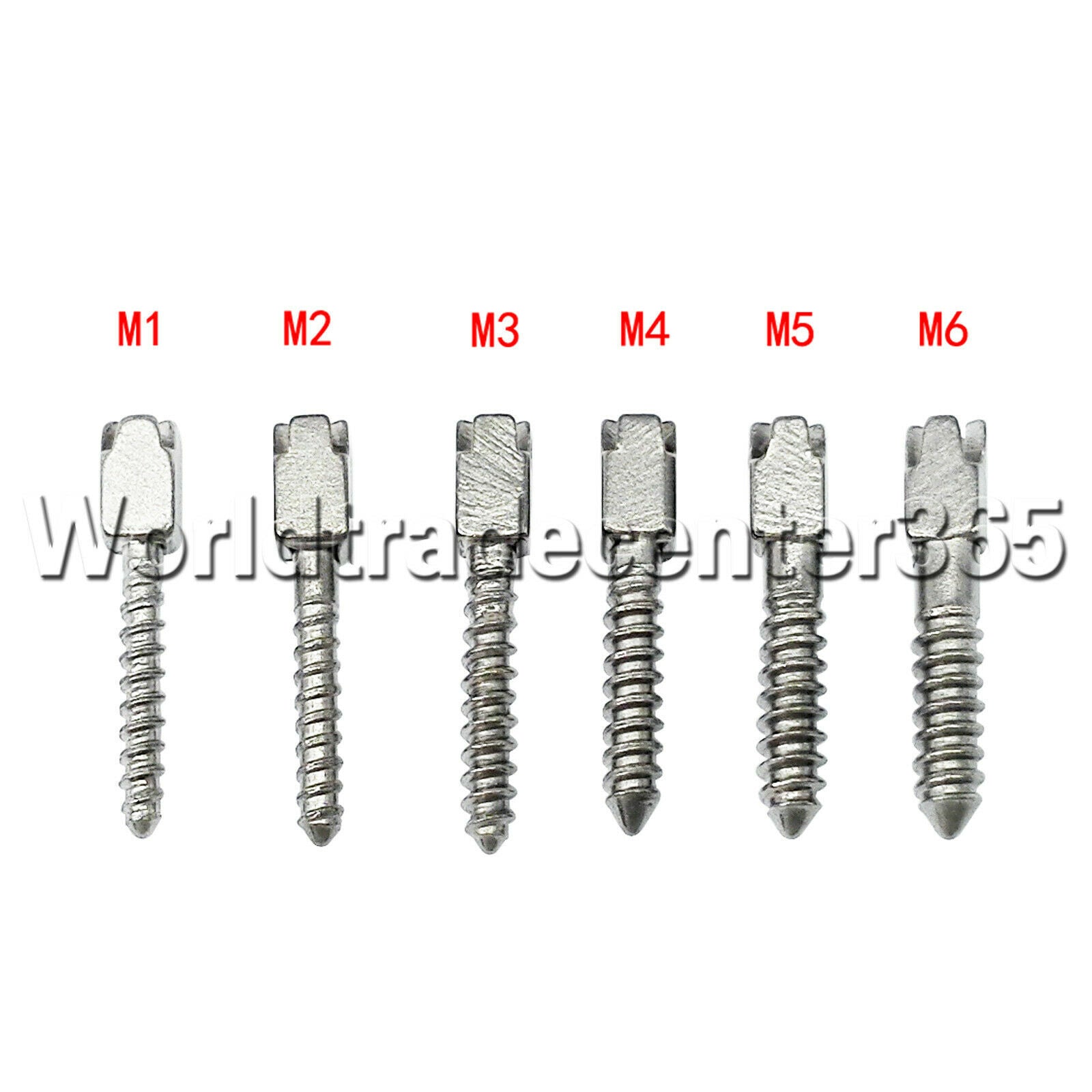 Dental 120Pcs Assorted Conical Screw Posts Kits Refills Pure Titanium Fit Nordin