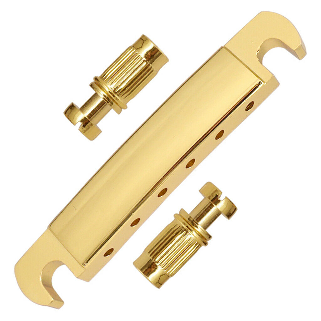 Electric Guitar Roller Saddle Bridge Set Stop Bar For Les Paul