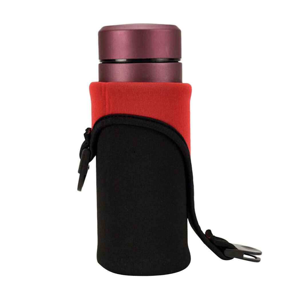 500ml 18 oz Water Bottle Holder Case Cover Insulated Cooler Sleeve w/ Strap