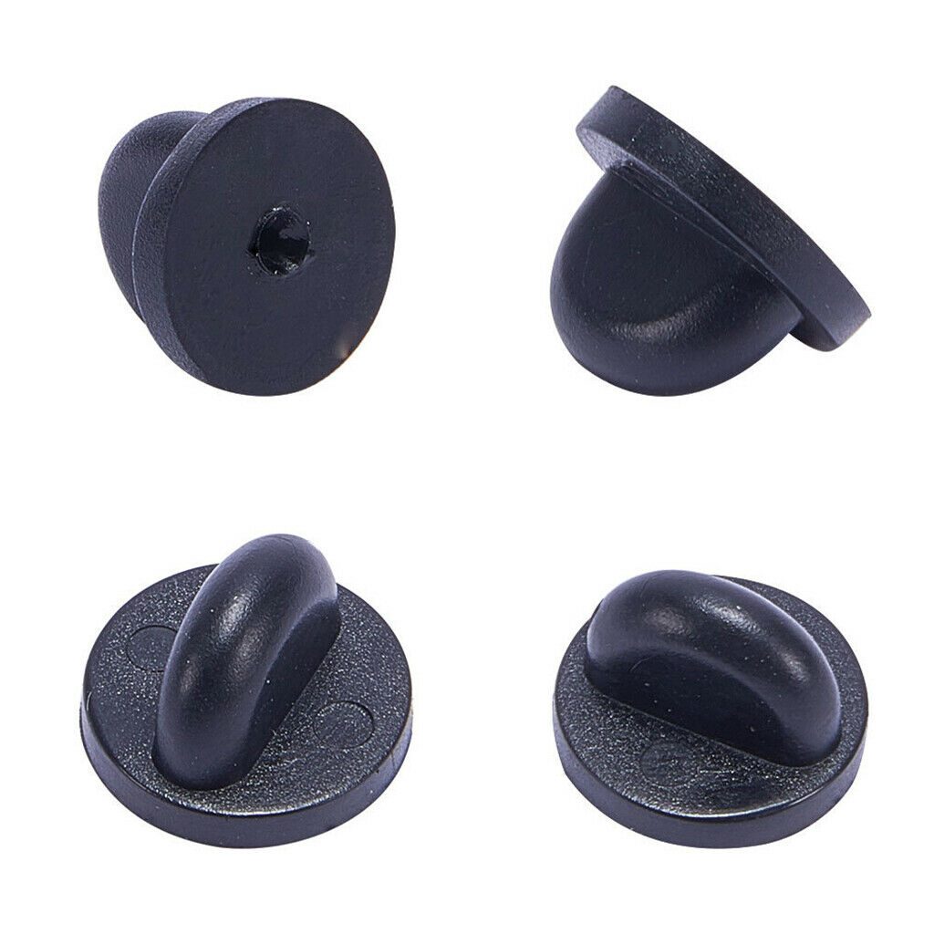 200PCS RUBBER PIN BACKS BUTTERFLY CLUTCH BACKS PIN BACKS TIE TACKS LAPEL PIN