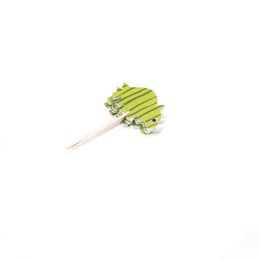 24x/set Dinosaur Toppers Picks Cupcake Topper Baby Shower Birthday Party .l8