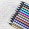 12Pcs Metallic Non-Toxic Colored Drawing Pencils 12 Color Drawing Sketching