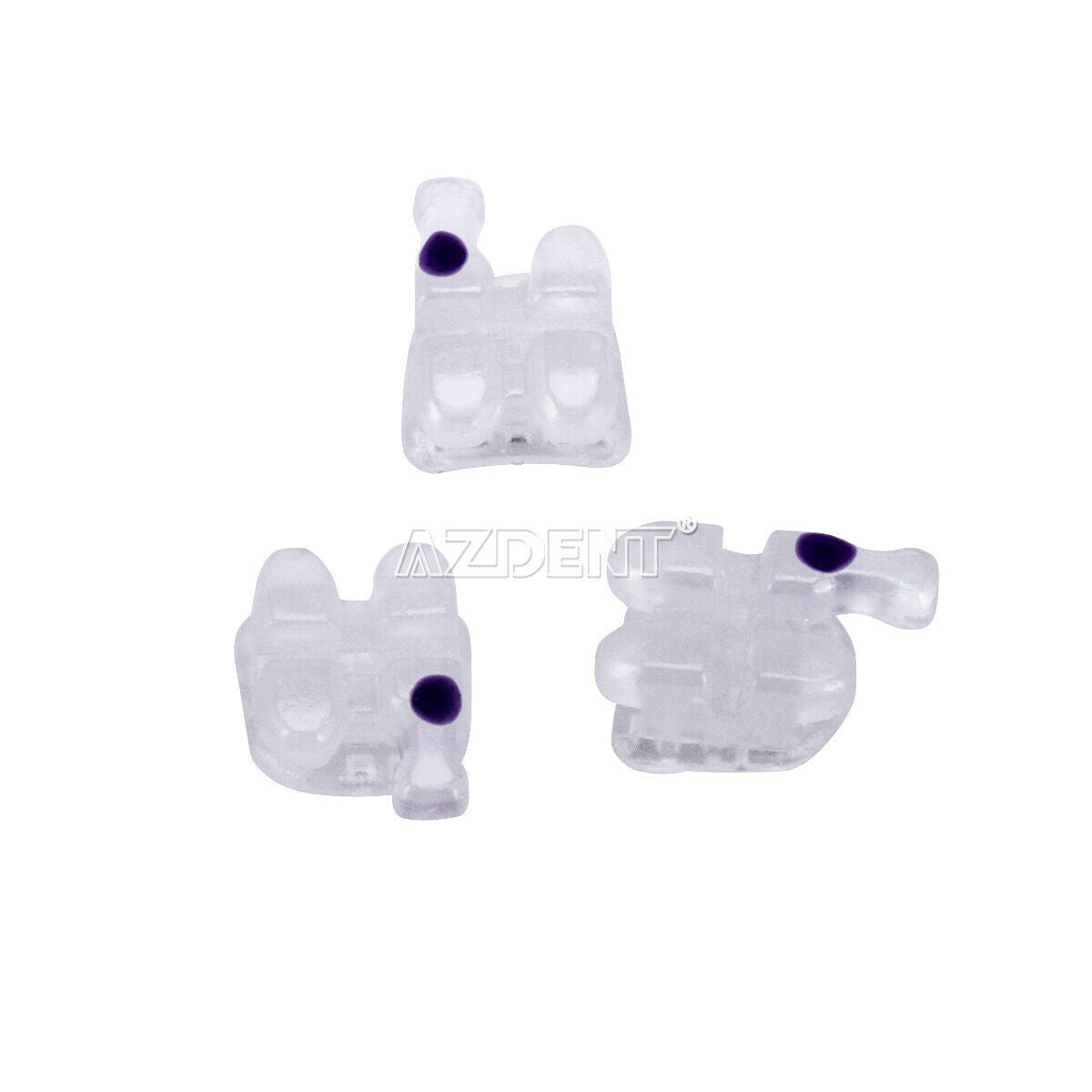 20X AZDENT Dental Orthodontic Ceramic Brackets Braces Roth.022 Hooks 3 4 5