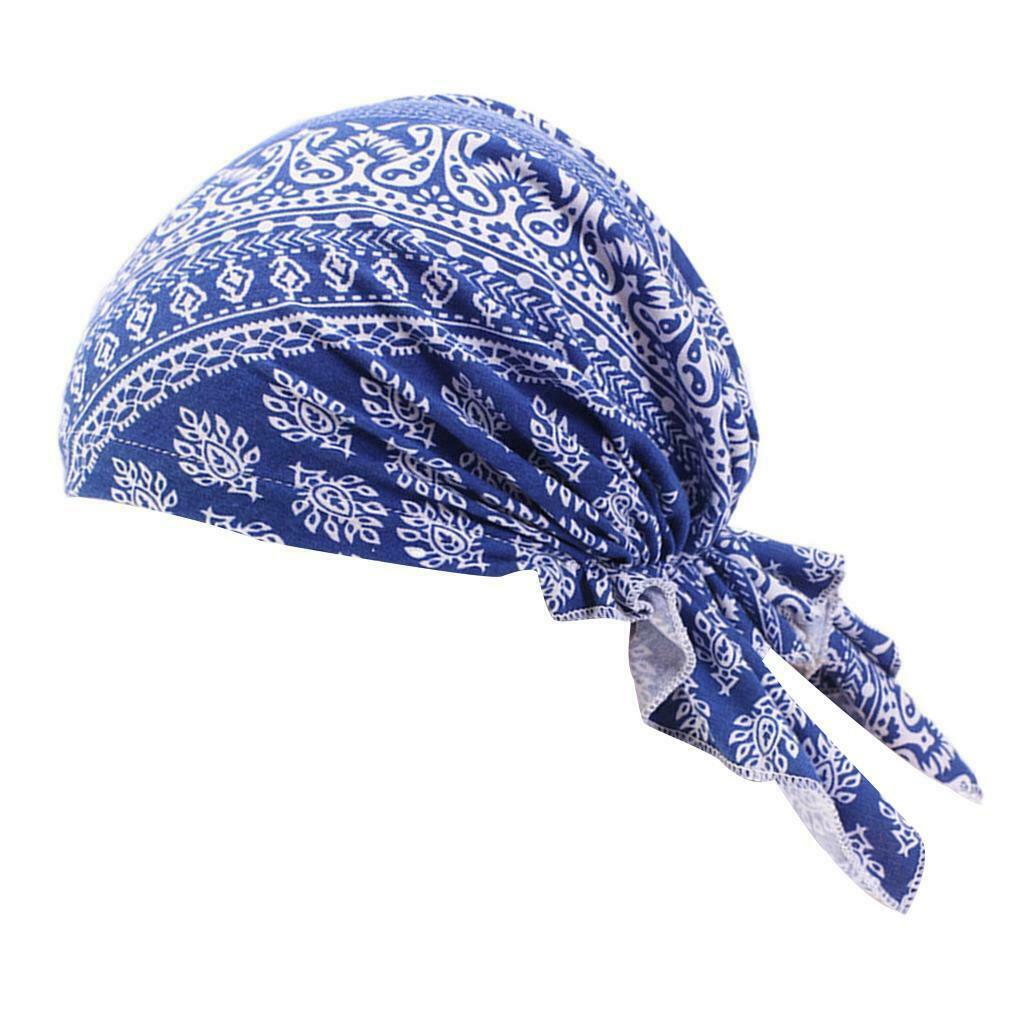 Muslim Women Chemo Cap Headscarf Cover Headwear Bandana for Hair Loss, Red