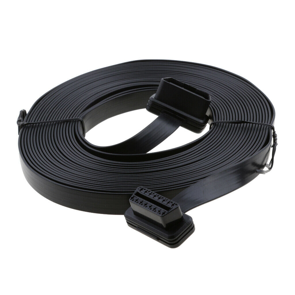 10m 32.8ft OBD2 16-Pin Male to Female Extension Cable Connector Plug Wire