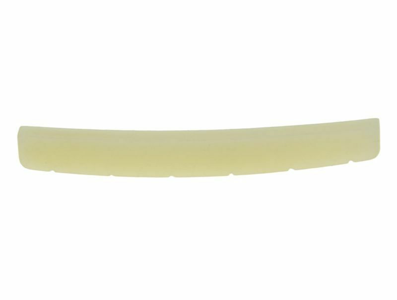 Curved 43mm Unbleached Pure Bone Nut Guitar Slotted Bone Nut for Tele 43x3.2mm