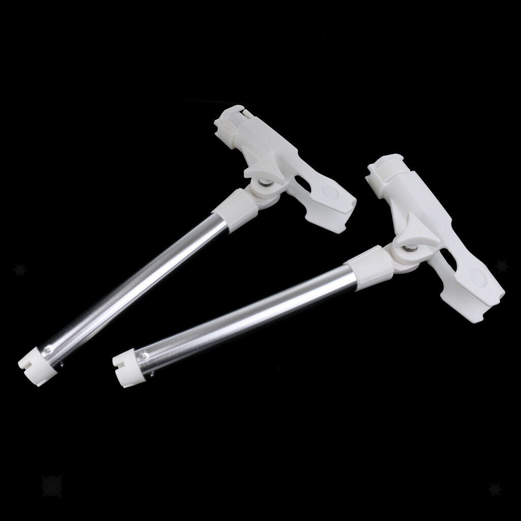 2 Pcs Angle Adjustable Single Outrigger Rod Holder Boat Fishing Rod Tube